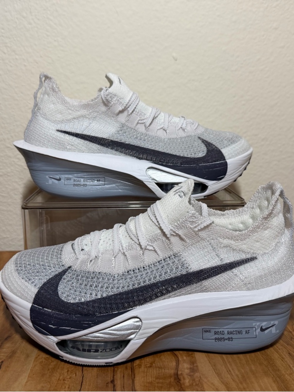 NEW women’s Nike air zoom Alphafly next % 3 white pure platinum running shoes
